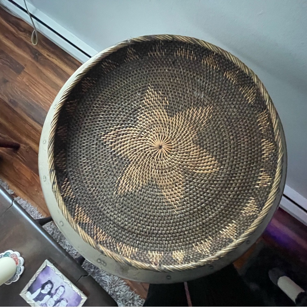 Hand woven tray